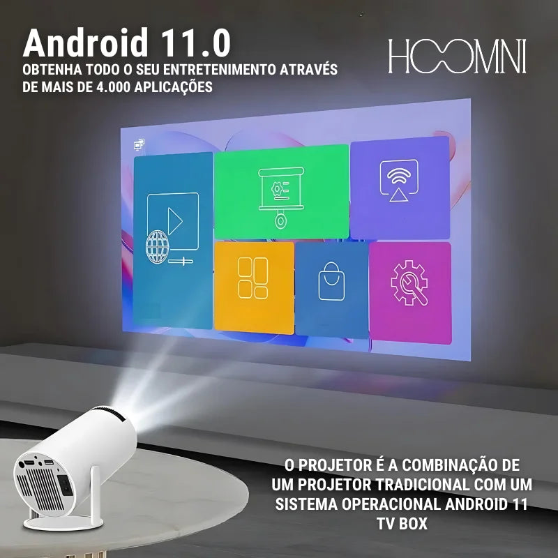 Projetor Portátil 4K Magcubic Pro Hoomni