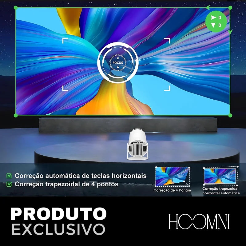 Projetor Portátil 4K Magcubic Pro Hoomni