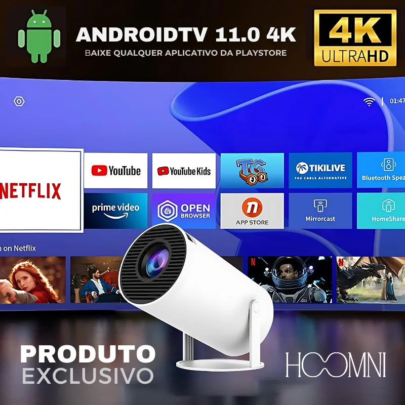 Projetor Portátil 4K Magcubic Pro Hoomni