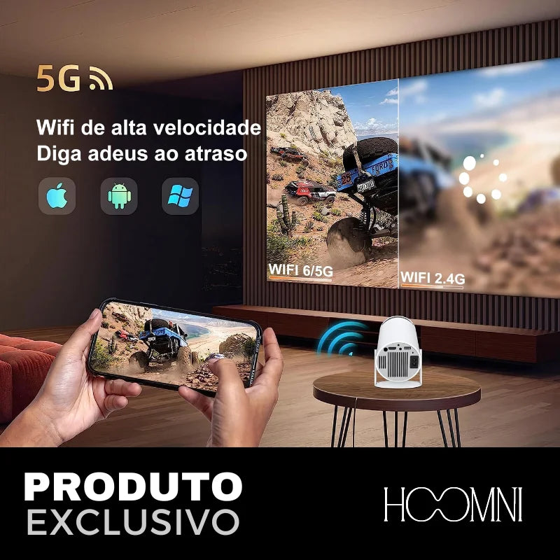 Projetor Portátil 4K Magcubic Pro Hoomni