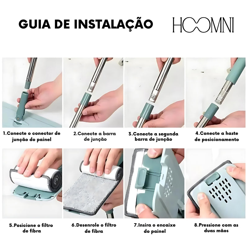 Esfregão EasyClean™ Revolucionário para uma Limpeza Fácil e Eficiente - Hoomni