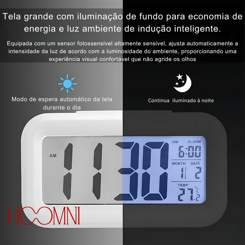 Relógio Digital LED - Hoomni