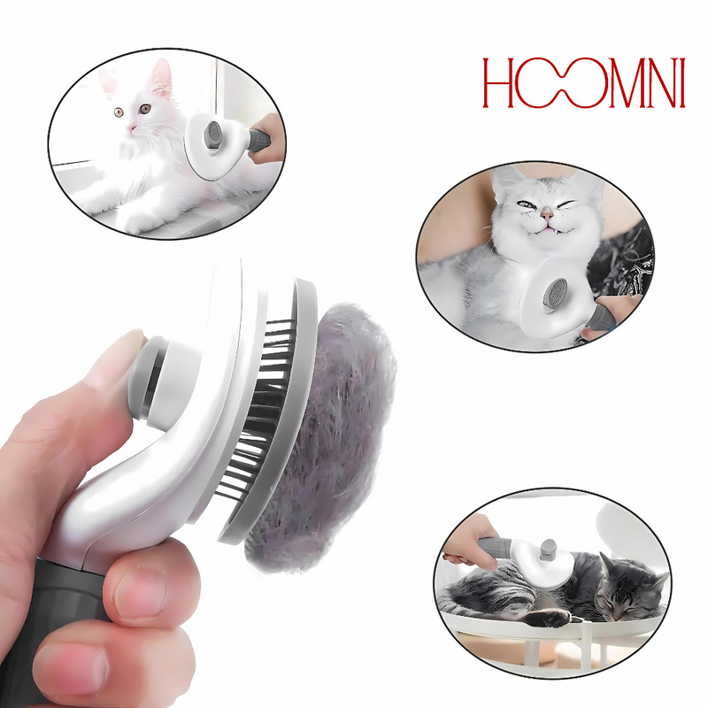 Escova Auto-limpante para Pets - HOOMNI